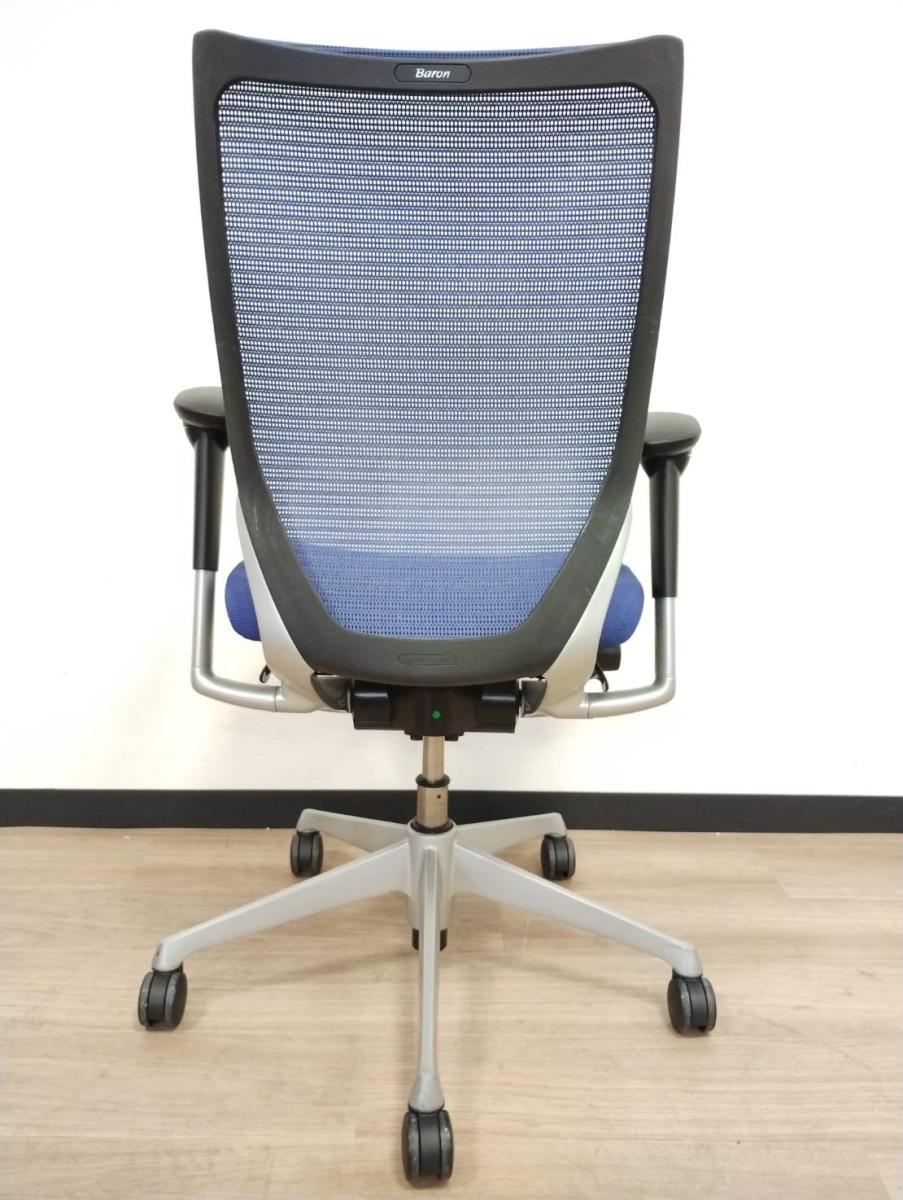 中古】バロンチェア CP85DR FEF4 オカムラ/okamura 肘付ハイバック 