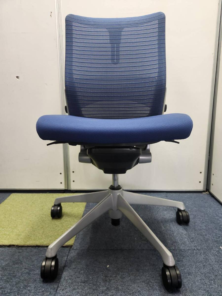 中古】コーラルチェア オカムラ/okamura 肘無ミドルバックチェア