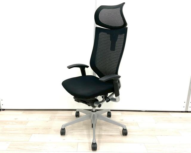 【中古】バロンチェア  オカムラ（okamura） 肘付ハイバックチェア