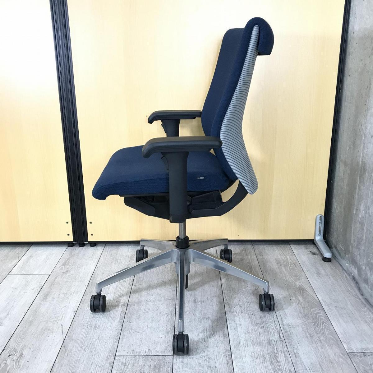 高品質 イトーキ コセールチェア KE960GS 中古】コセール KE-960GS-Z9B2C5 イトーキ/ITOKI 肘付ローバックチェア