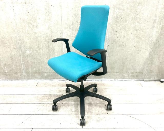 【中古】エフクロス KF-330GS-T1A3 イトーキ（ITOKI） 肘付ハイバックチェア