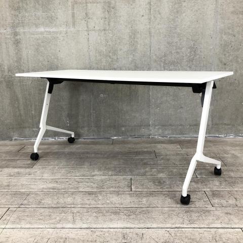 長机　折りたたみ机　テーブル　会議机　フリーマーケット　ホワイト 長机 折りたたみ机 テーブル 会議机 フリーマーケット ホワイト