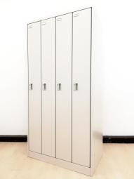 【西】【幅広く使える4人用更衣ロッカー！】■オカムラ（okamura）　FZシリーズ　4人用ロッカー　更衣ロッカー　 縦型　■シリンダー錠　■グレー【チェア】【椅子】【イス】【事務椅子】【デスク】【机】【書庫】【書棚】【棚】【ラック】【収納】【格安】【安い】【メーカー】【レイアウト変更】【模様替え】