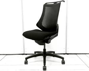 ワークチェア ハイバック ブラックボディ アームレストなし ハンガーあり ・ITOKI/イトーキ ◆F/エフ ※横浜本店撮影画像※