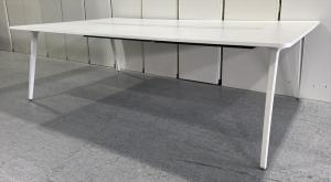 【6～8名様用におすすめ！2枚天板の配線ダクト付きのスマートなテーブル！】■【搬入経路要注意！】【T10】【在庫入替セール】