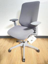 【関西倉庫在庫品】■オカムラ/スフィア 肘付ハイバック ■グレー ■可動肘