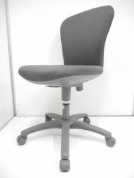 【肉厚の座面が安定感抜群！】コクヨ製　レグノ　ローバック　肘無　OAチェア　グレー　【関西倉庫在庫】
