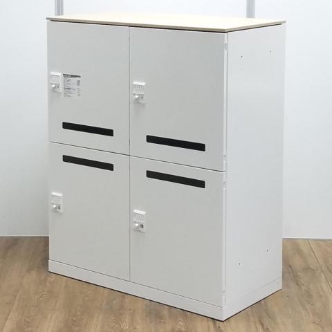 【中古】レクトラインロッカー  オカムラ（okamura） 4人用パーソナルロッカー