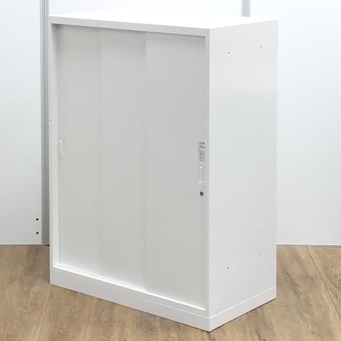 【中古】レクトライン  オカムラ（okamura） ローキャビネット／引き違い