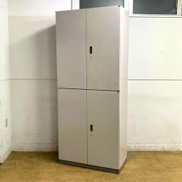 【在庫入替セール】両開き＋両開き書庫　ハイキャビネット　イトーキ　シンライン　ニューグレー　鍵付き　シリンダー錠【愛知・名古屋・豊田・静岡・浜松】