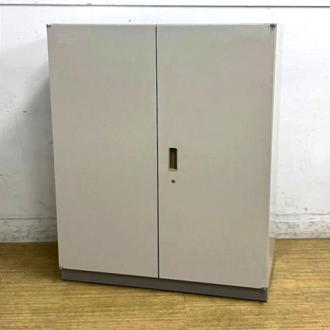 【在庫入替セール】両開き書庫　イトーキ　シンライン　ニューグレー　鍵付き　シリンダー錠　天板なし【愛知・名古屋・豊田・静岡・浜松】