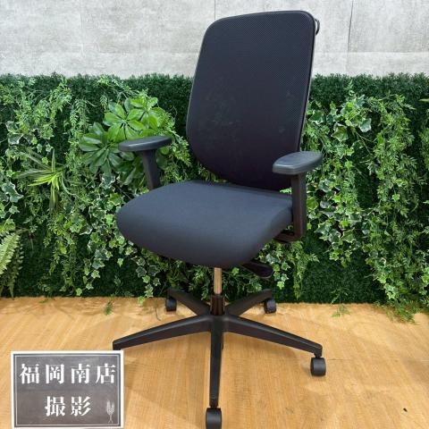 【中古】ジロフレックス 353 353-8029RSH BK ジロフレックス 肘付ハイバックチェア