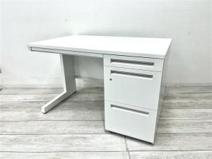 【定価約10万円】【コンパクトな幅1100㎜サイズ！急な増員におすすめ！】■内田洋行　スカエナ　■ホワイト　■片袖机