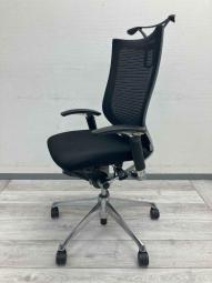 イトーキ　プレクサスチェア　ハイバック　肘付　本革　オフィスチェア　美品 イトーキ プレクサスチェア ハイバック 肘付 本革 オフィスチェア 美品