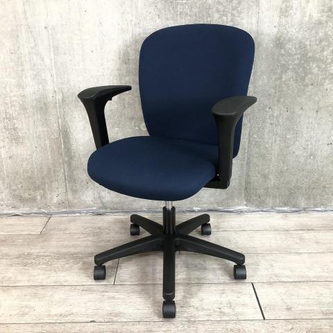 【中古】リエットR KT-360PV-T1　B2 イトーキ（ITOKI） 肘付ローバックチェア