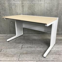 【在庫入れ替えSALE】【人気!ナチュラル天板の平デスク!定番W1200㎜サイズ】【起業・移転・増員に】■KOKUYO(コクヨ)アイエス (iS) シリーズ 平机 引き出し無し ■ナチュラル天板×ホワイト脚〈岐阜・愛知・三重・静岡・福井〉