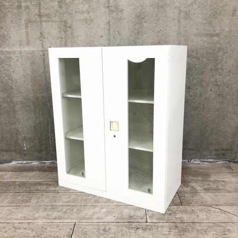 【中古】レクトライン 4B363F ZA75 オカムラ（okamura） ローキャビネット／両開き