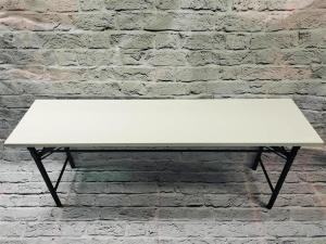 【訳アリ】【会議やセミナーなどにおすすめ】　■井上金庫/OMT-1845シリーズ　■ホワイトカラー　■折り畳みテーブル　■W1800　※天板傷有り