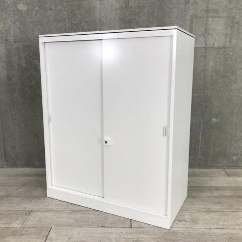 【中古】レクトライン  オカムラ（okamura） ローキャビネット／引き違い