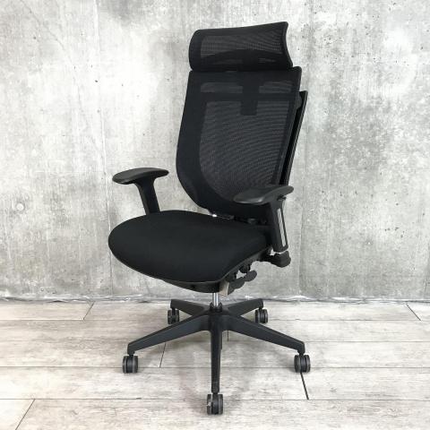 【中古】VIGOR VIG-P50H1-MF　BK アイリスチトセ 肘付ハイバックチェア
