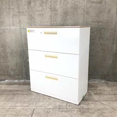 【中古】HSシリーズ 5-825-7052 ウチダ（UCHIDA) ローキャビネット／ラテラル