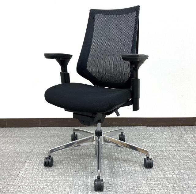 【中古】デュオラ メッシュ CRS-G3000E6 コクヨ（KOKUYO） 肘付ハイバックチェア