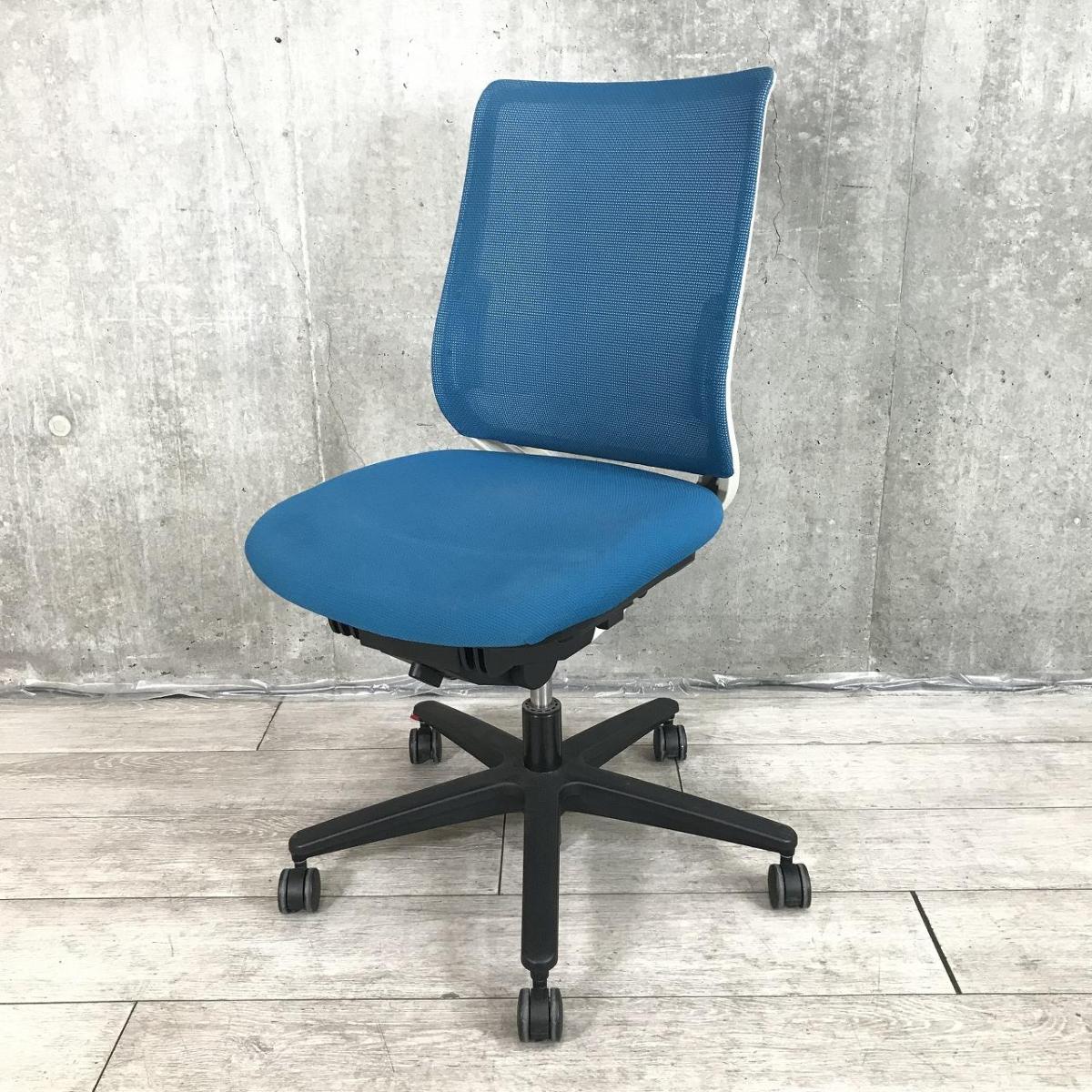 【関東倉庫在庫品】【うれしいランバー付き！快適な座り心地と充実機能！】■コクヨ（KOKUYO）製　ミトラ（Mitra）チェア　肘無し　ローバック　背面メッシュ　■ランバーサポート付き　■プルシアンブルー ×ホワイトシェル  ※日焼けあり【弊社使用欄：A00996226】【ECBMC】
                        ミトラシリーズ
                                    中古
            