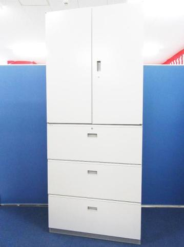 【中古】シンライン  イトーキ（ITOKI） ハイキャビネット／両開き＋3段ラテラル