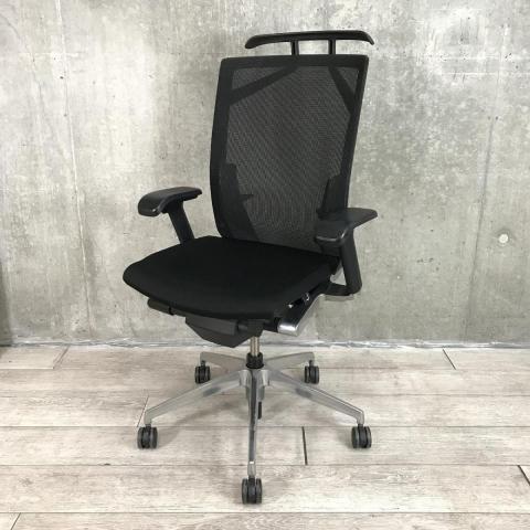 【中古】ヴェントチェア KE-867JBHZ9T1 イトーキ（ITOKI） 肘付ハイバックチェア