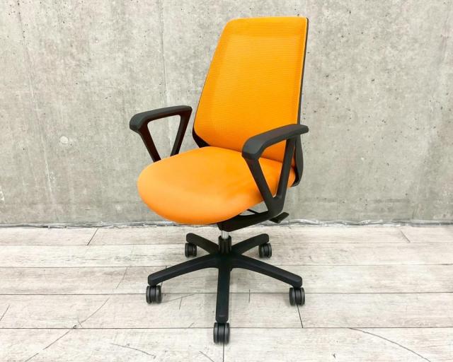 【中古】ノナ KZ-330PV-T1D3 イトーキ（ITOKI） 肘付ハイバックチェア