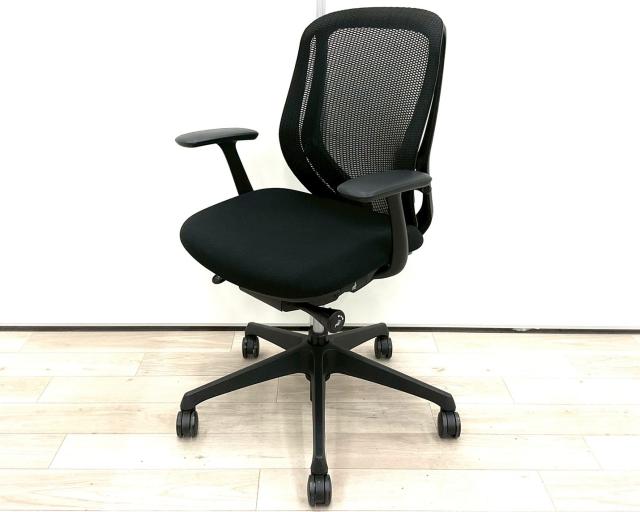 【中古】シルフィーメッシュ C641XR-FMP1 オカムラ（okamura） 肘付ローバックチェア