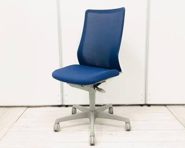 【中古】フルーエントチェア  オカムラ（okamura） 肘無ハイバックチェア