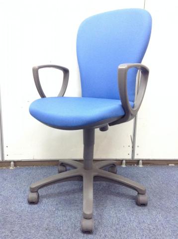 【中古】レグノチェア2  コクヨ（KOKUYO） 肘付ローバックチェア