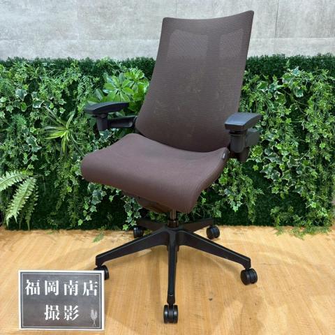 【中古】アクト メッシュ 樹脂 KG-477JB-T1H2 イトーキ（ITOKI） 肘付ハイバックチェア