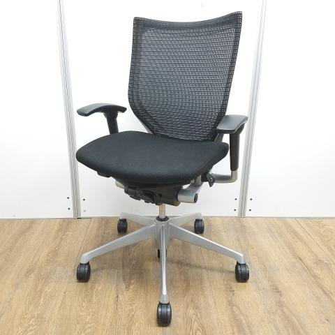 【中古】バロンチェア  オカムラ（okamura） 肘付ローバックチェア