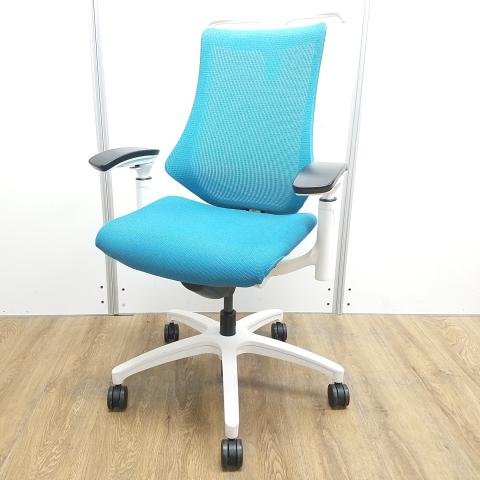 【中古】エフメッシュ  イトーキ（ITOKI） 肘付ハイバックチェア