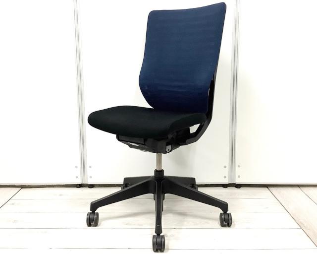 【中古】エピオスチェア KE-460JF-T1T1B2 イトーキ（ITOKI） 肘無ハイバックチェア