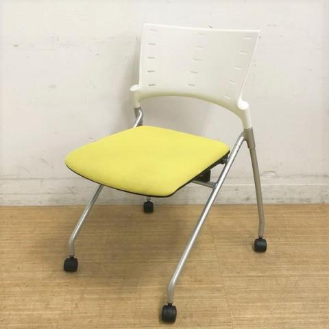 【中古】マノスチェア KLC-310GB-W8U8 イトーキ（ITOKI） ネスティングチェア