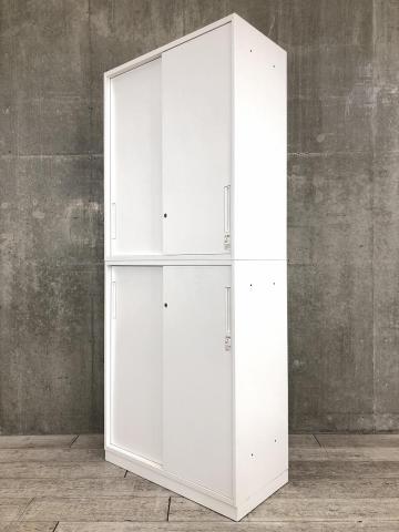 【中古】エディア BWUH-HU259SAWNN　/　BWUH-SD59SAWN コクヨ（KOKUYO） ハイキャビネット／引き違い＋引き違い