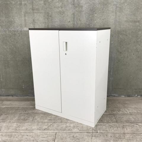 【中古】エスキャビネット H1-M1090HSS-W9 イトーキ（ITOKI） ローキャビネット／両開き