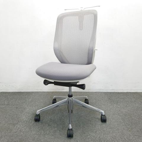 【中古】シルフィーメッシュ C636BW FMR3 オカムラ（okamura） 肘無ハイバックチェア