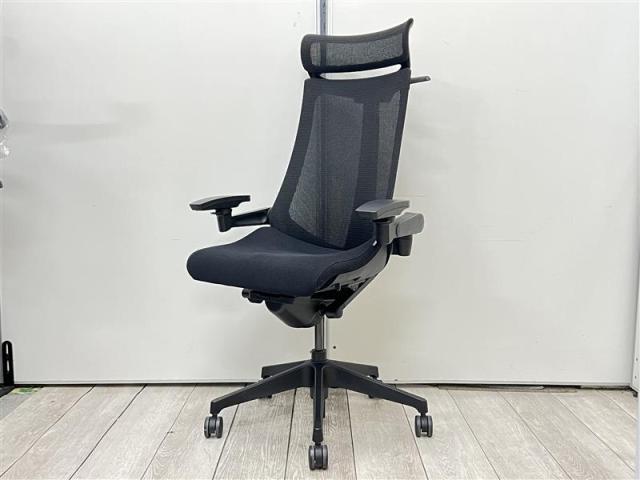 【中古】アクト メッシュ 樹脂 KG-477JB-T1T1 イトーキ（ITOKI） 肘付ハイバックチェア