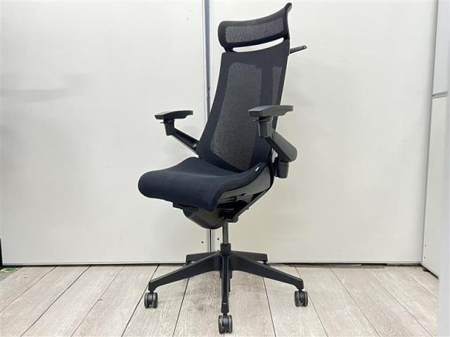 【中古】アクト メッシュ 樹脂 KG-477JB-T1T1 イトーキ（ITOKI） 肘付ハイバックチェア