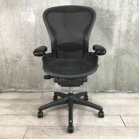 【中古】アーロンチェア（ランバー　フル装備）  Herman Miller（ハーマンミラー） 肘付ハイバックチェア