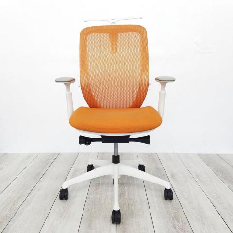 【中古】シルフィーメッシュ C686XW-FMR8 オカムラ（okamura） 肘付ハイバックチェア