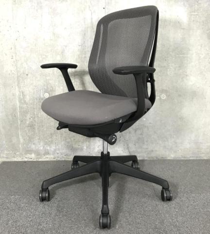 【中古】シルフィーメッシュ C641XR-FMR2 オカムラ（okamura） 肘付ローバックチェア