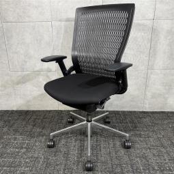 【★ウチダ製★グッドデザイン賞受賞チェア★】◆ウチダ / パルス　Pulse　可動肘　ブラック　オフィス　博多　天神　オフィスバスターズ　中古　九州最大級《オフィスバスターズ福岡博多店は、福岡を拠点として、日本全国へ中古オフィス用品・オフィス家具を提供しております》