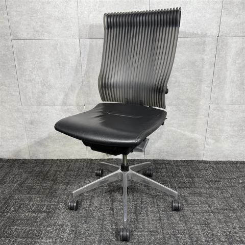 【中古】スピーナチェア（エラストマー）  イトーキ（ITOKI） 肘無ハイバックチェア