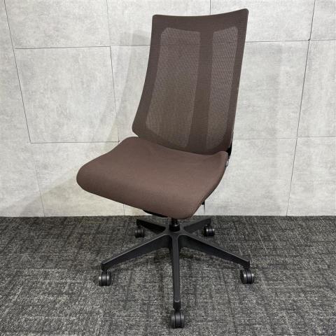 【中古】アクト メッシュ 樹脂 KG-477JB-T1H2 イトーキ（ITOKI） 肘無ハイバックチェア