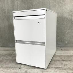 【在庫入替セール】イトーキ　インクルード　3段ワゴン　シリンダー錠　鍵付き　ホワイト　A4・2段対応【愛知・名古屋・豊田・静岡・浜松】